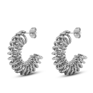 Pendientes Acero Inox Plata