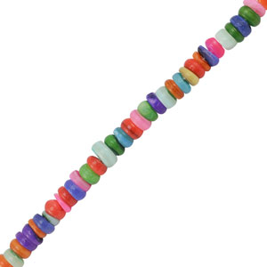 Abalorios conchas disco Multicolor