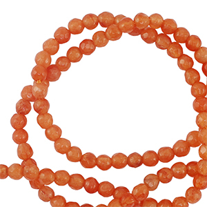 Piedras naturales 3mm faceteados Naranja