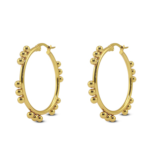 Pendientes Acero Inox criolla Dorado