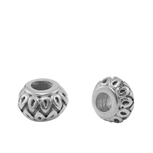 Abalorios Acero Inox Plateado
