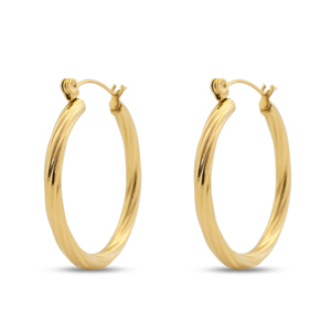 Pendientes Acero Inox criolla Dorado