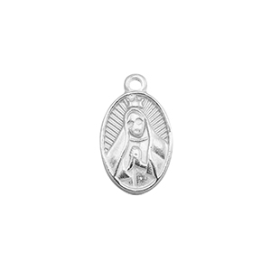 Colgantes Acero Inox mujer orando Plateado