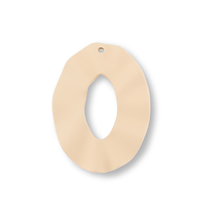 Colgantes acr&iacute;licos &oacute;valo Beige oscuro