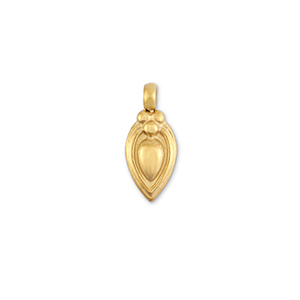Colgantes Acero Inox gota Dorado