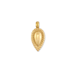 Colgantes Acero Inox gota Dorado