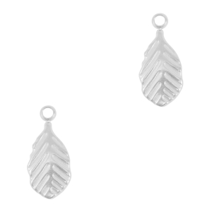 Colgantes Acero Inox hoja Plata