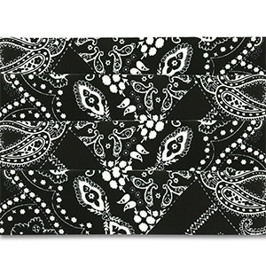 Set de 4 bandanas Negro-blanco