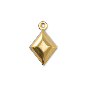 Colgantes Acero Inox rombo Dorado