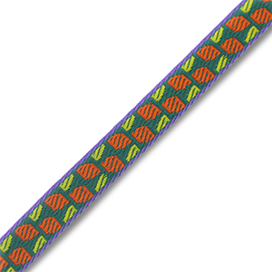 Cinta con texto Verde-naranja-p&uacute;rpura