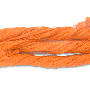 Cintas de seda sari Naranja