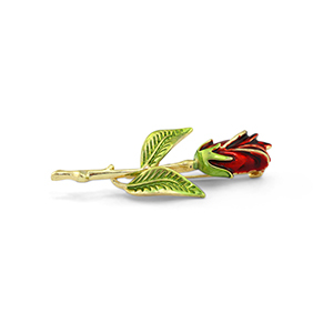 Broches rosa Rojo-verde-dorado