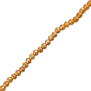 Abalorios faceteados disco 6x4mm Marr&oacute;n