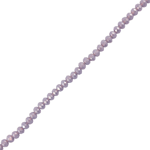 Abalorios faceteados disco 4x3mm Lavanda gris oscuro