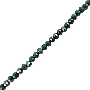 Abalorios faceteados disco 3x2mm Azul oscuro