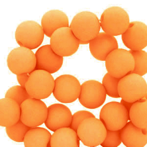 Abalorios acr&iacute;licos 4 mm Naranja