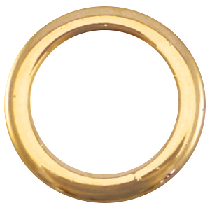 Anillo cerrado met&aacute;lico DQ 18mm Dorado (sin n&iacute;quel)