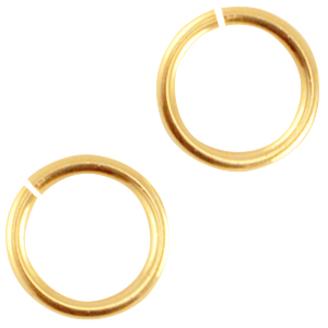 Anilla met&aacute;lica DQ 4.5mm Dorado (sin n&iacute;quel)