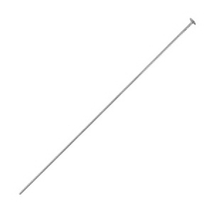 Bast&oacute;n con cabeza met&aacute;lico DQ 50mm Plata vieja (sin n&iacute;quel)