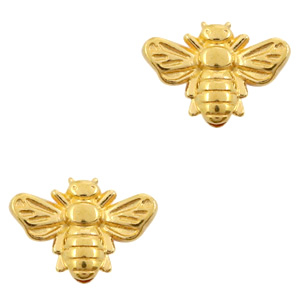 Abalorios met&aacute;licos DQ insecto Dorado (sin n&iacute;quel)