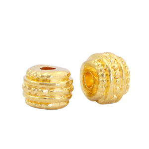 Abalorios met&aacute;licos DQ deco Dorado (sin n&iacute;quel)