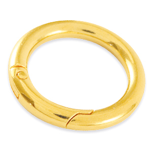 Fornituras met&aacute;licas DQ anilla de llavero 35mm Dorado (sin n&iacute;quel)