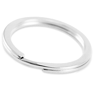 Fornituras met&aacute;licas DQ anilla de llavero 35mm Plata vieja (sin n&iacute;quel)