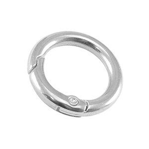 Fornituras met&aacute;licas DQ llavero 20mm Plata vieja (sin n&iacute;quel)