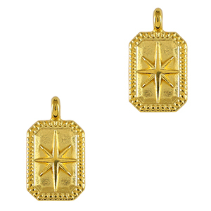Colgantes met&aacute;licos DQ estrella Dorado (sin n&iacute;quel)