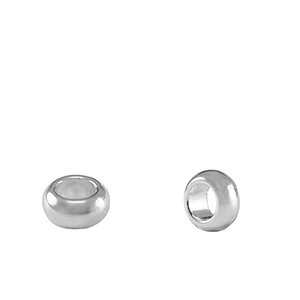 Abalorios met&aacute;licos DQ anillo separador 5mm Plata vieja (sin n&iacute;quel)
