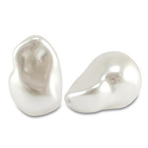 Imitaci&oacute;n de perlas de agua dulce Blanco