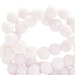 Abalorios de cristal 4 mm opaco Pastel rosa claro