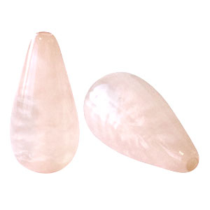 Abalorios Polaris Elements gota Mosso shiny Rosa dulce
