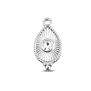 BY31&reg; Colgantes Acero Inox gota Plateado-cristal