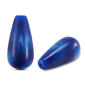 Piedras Naturales abalorios Cuarzo gota Azul
