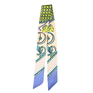Bandana Pa&ntilde;uelo con estampado vibrante Rosa salm&oacute;n claro-amarillo-p&uacute;rpura