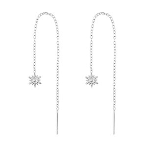 Pendientes Acero Inox sol Plateado