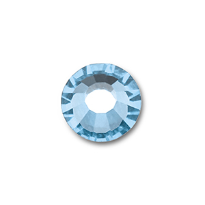 Preciosa SS34 base plana Aquamarine