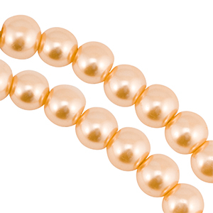 Perlas de cristal 4mm Naranja durazno