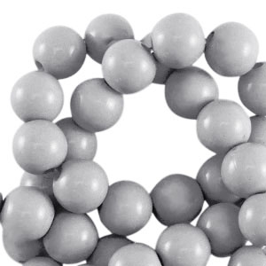 Abalorios acr&iacute;licos 4 mm brillante Gris
