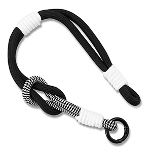 Correas de mu&ntilde;eca trendy para m&oacute;vil Negro-blanco