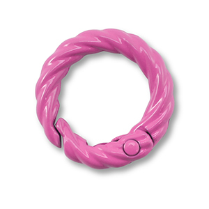 Fornituras coloridas anilla de llavero Rosa magenta