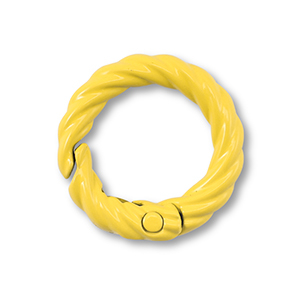 Fornituras coloridas anilla de llavero Amarillo