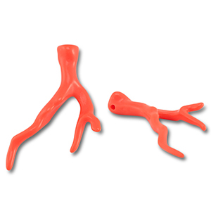 Colgantes acr&iacute;licos coral Naranja