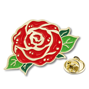 Pins rosa Rojo-verde-dorado