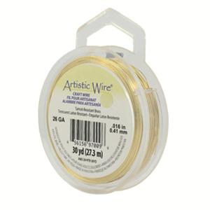 Alambre Art&iacute;stico Calibre 26 Lat&oacute;n resistente al deslustre
