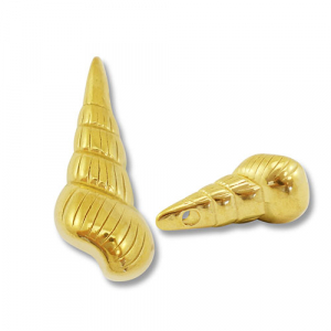 Colgantes Acero Inox bocina Dorado