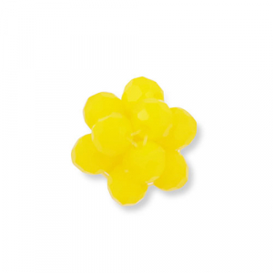 Colgantes faceteados flor Amarillo