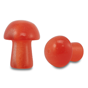 Piedra naturales vidrio seta Rojo coral
