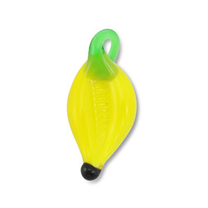 Colgantes de vidrio pimiento Amarillo-verde-negro